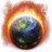 Burning Globe Icon